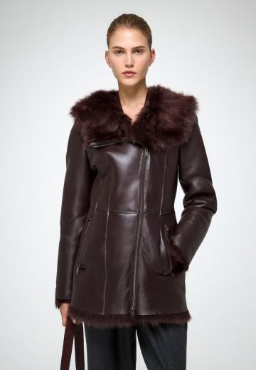 Кожаное пальто