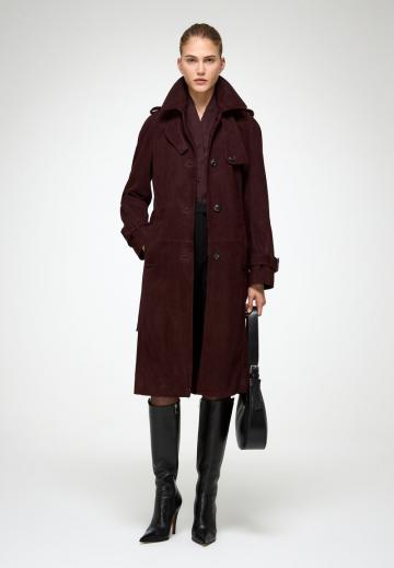 Кожаное пальто