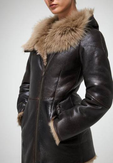 Кожаное пальто