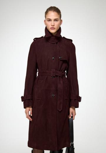 Кожаное пальто