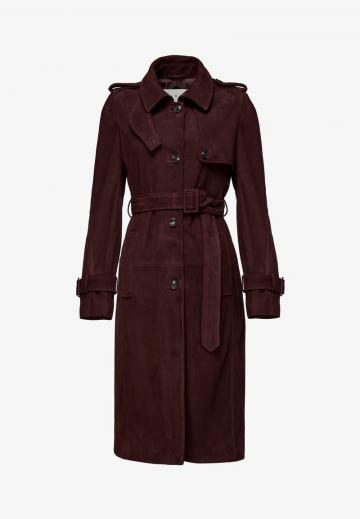 Кожаное пальто