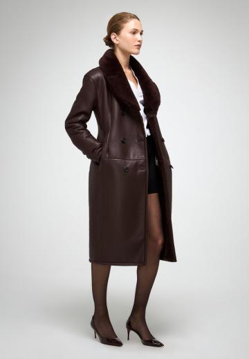 Кожаное пальто