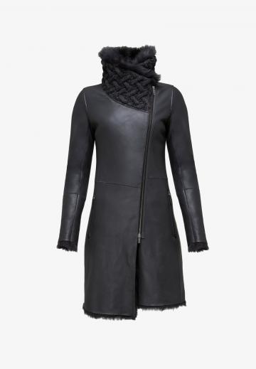 Кожаное пальто