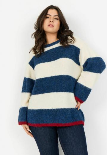 Пуловер в полоску