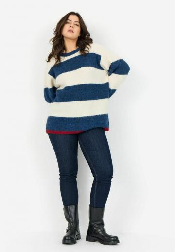 Пуловер в полоску