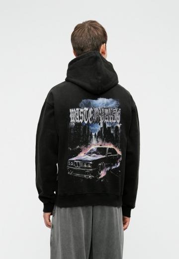 Пуловер с капюшоном