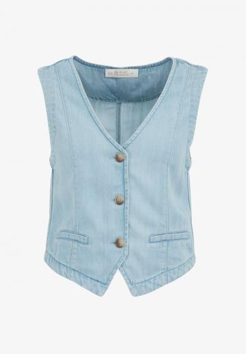 Джинсовая жилетка