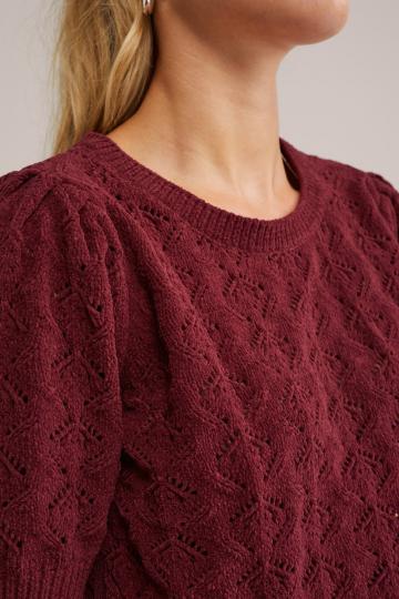 Пуловер с коротким рукавом