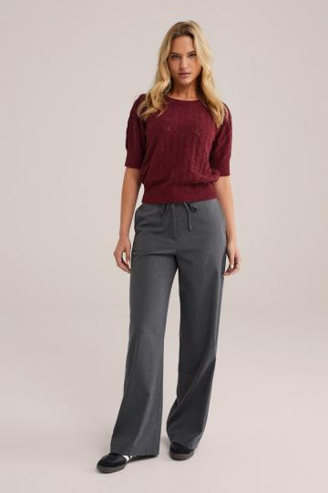 Пуловер с коротким рукавом