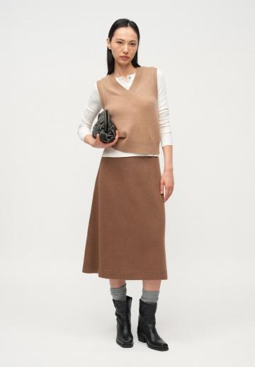 Пуловер без рукавов