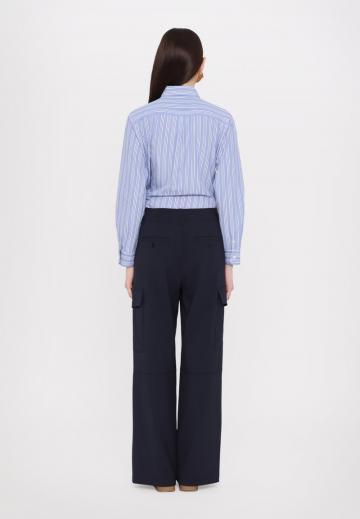 Брюки с накладными карманами