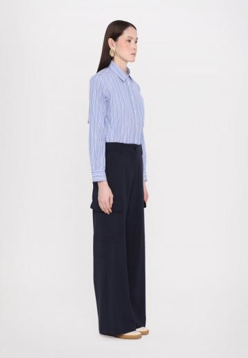 Брюки с накладными карманами