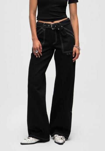Клешеные джинсы