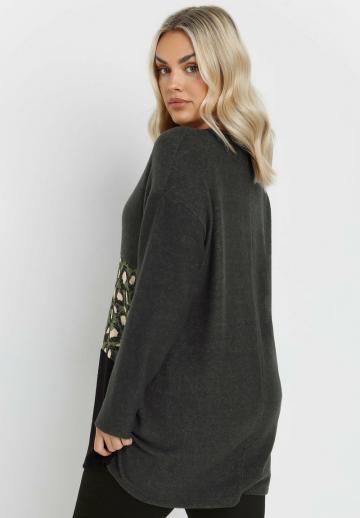 Длинный пуловер