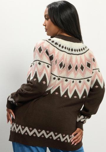 Длинный пуловер