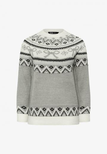 Длинный пуловер