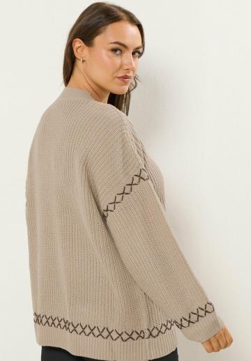 Длинный пуловер