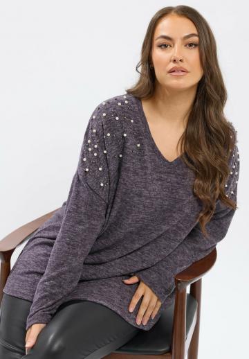 Длинный пуловер