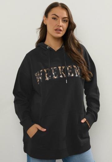 Пуловер с капюшоном