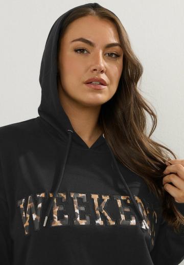 Пуловер с капюшоном