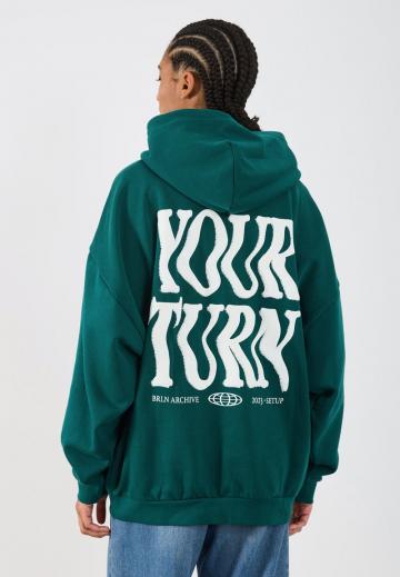 Пуловер с капюшоном