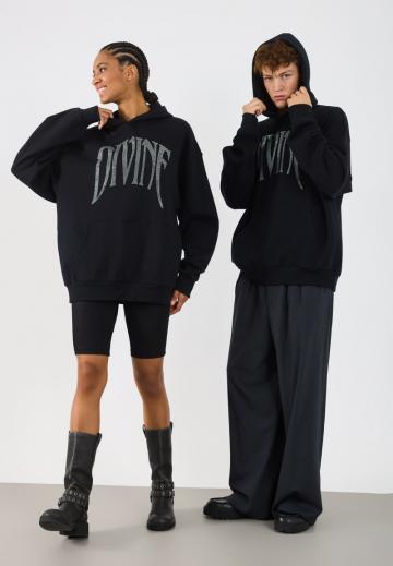 Пуловер с капюшоном