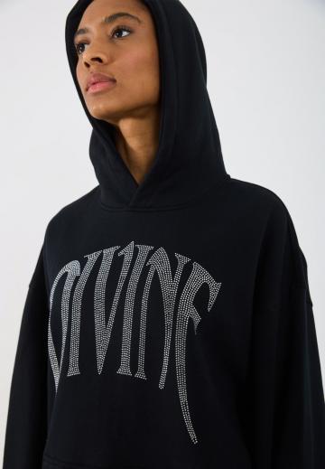 Пуловер с капюшоном