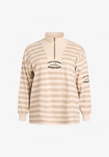 Пуловер в полоску