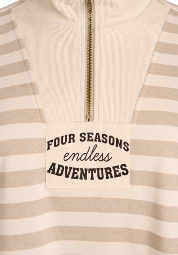 Пуловер в полоску