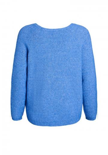 Пуловер с вырезом V