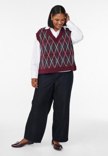 Пуловер без рукавов