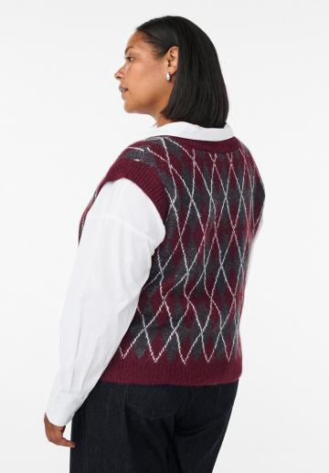 Пуловер без рукавов