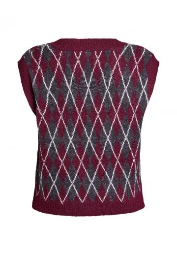 Пуловер без рукавов