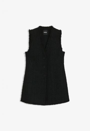 Длинный жилет