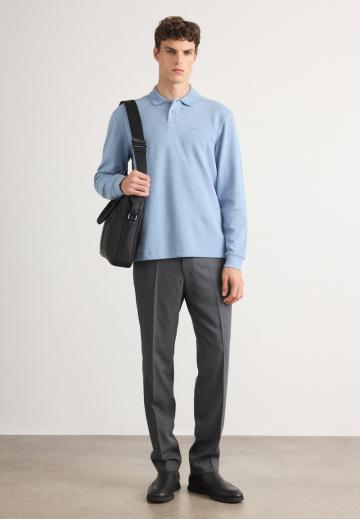 Поло с длинным рукавом