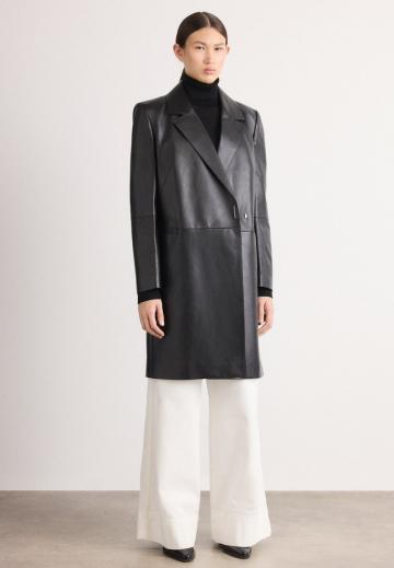 Кожаное пальто