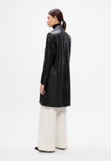 Кожаное пальто