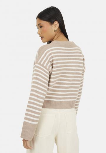 Пуловер в полоску
