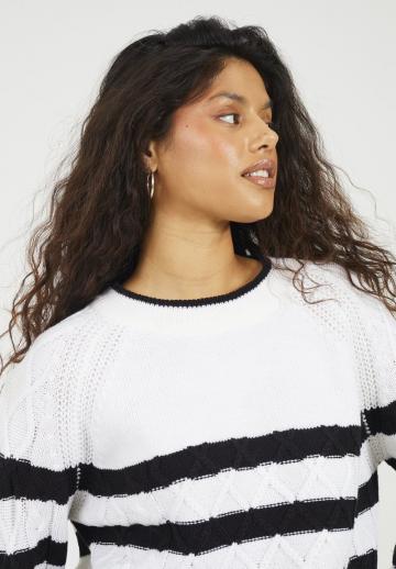 Пуловер в полоску