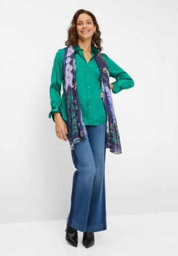 Атласная блузка