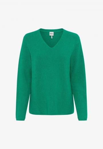 Пуловер с вырезом V