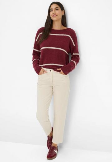 Пуловер в полоску