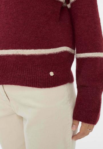 Пуловер в полоску