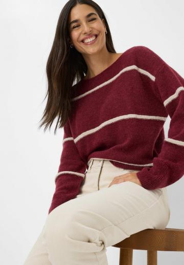 Пуловер в полоску