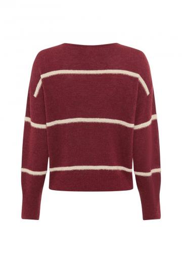 Пуловер в полоску