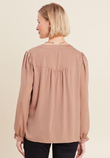 Атласная блузка