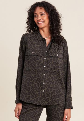 Атласная блузка