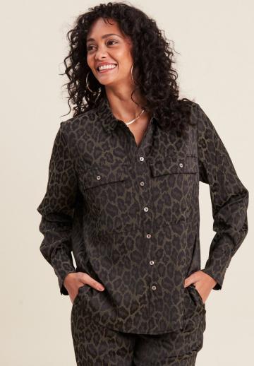 Атласная блузка