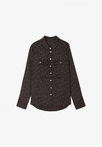 Атласная блузка