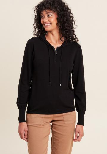 Пуловер с капюшоном